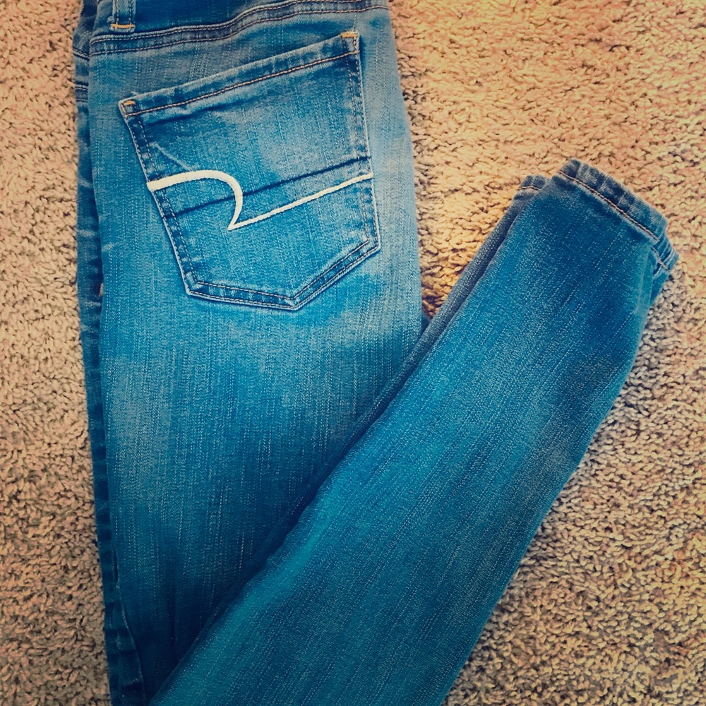 American eagle jeans super stretch size2 short